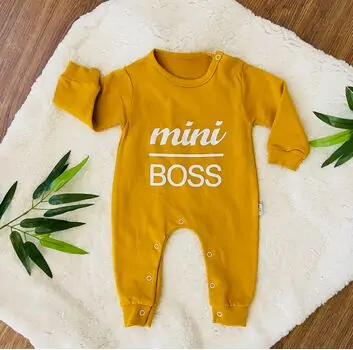 MURATBABY MINI BOSS ROMPER TOFFEE 2273 ჩვილის რომპერი