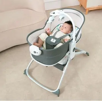Cangaroo Abba Green 6in1 Multi-Function Bassinet, Bouncer and Rocker მრავალფუნქციური ელექტრო შეზლონგი [CLONE], 3 image