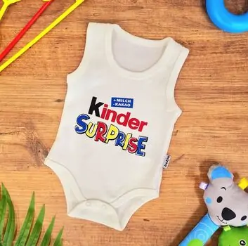 Bodysuit Kinder Surprise White ჩვილის ბოდე