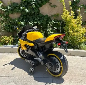 BMW Motorcycle Yellow - ელექტრო მოტოციკლი, 3 image