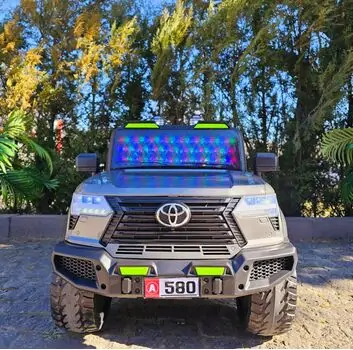 Toyota Electric Car Painted Grey - ელექტრო მანქანა კაუჩუკის საბურავებით, 2 image
