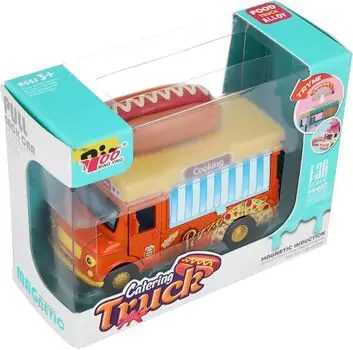 Hot Dog Pull Back Truck - სათამაშო მექანიკური მანქანა, 3 image