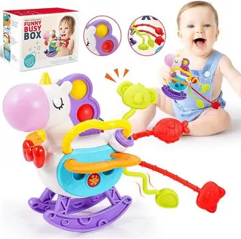 Baby Yard Rolling Unicorn Sensory Toy - განსავითარებელი სათამაშო უნიქორნი, 2 image