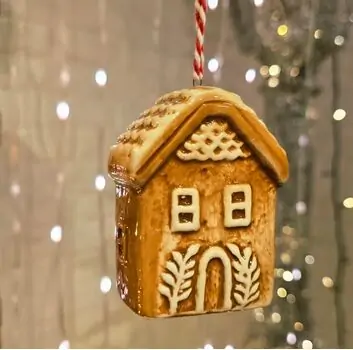 Gingerbread House Hanging Decoration - ნაძვის ხის სათამაშო