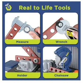 Cool Tool Set And Accessories - საბავშვო ხელსაწყოების ნაკრები, 5 image
