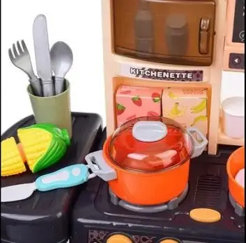 Kitchen Set With Sound Water Circulation - ფუნქციური სათამაშო სამზარეულო აქსესუარებით, 2 image