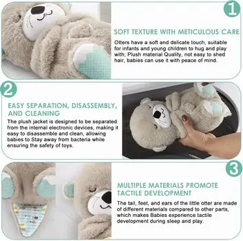 Breathing Plush Toy With Light - რბილი სათამაშო სუნთქვის ფუნქციით და განათებით, 4 image