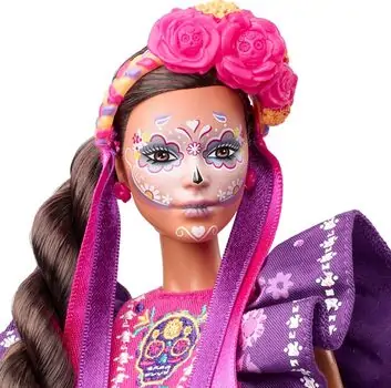 Barbie HBY09 2022 Día De Muertos Doll - სათამაშო ბარბის თოჯინა, 4 image
