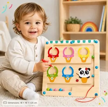 Tooky Toy Magnetic Game for Children Numbers and Colors-მაგნიტური თამაში ბავშვებისთვის ციფრები და ფერები
