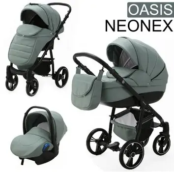 Adamex Neonex Oasis 3x1 საბავშვო ეტლის კომპლექტი Limited Edition