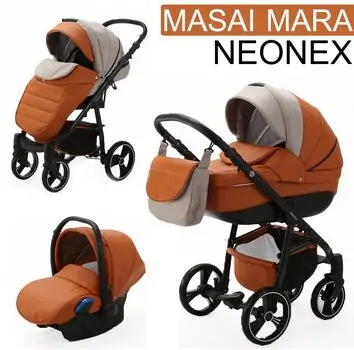 Adamex Neonex Masai Mara 3x1 საბავშვო ეტლის კომპლექტი