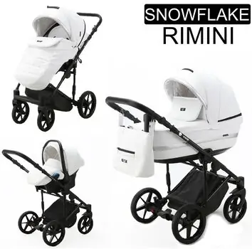 Adamex Rimini Snowflake 3x1 საბავშვო ეტლის კომპლექტი