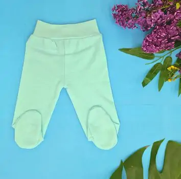 Newborn Baby pants ATES BABY ჩვილის შარვალი 3216 Mint