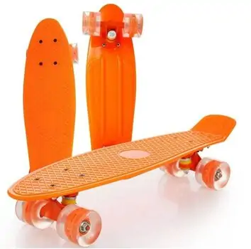 Penny Board Orange With LED Wheels პენიბორდი