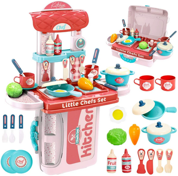 Little Chef's Set Pink - სათამაშო სამზარეულო, 3 image