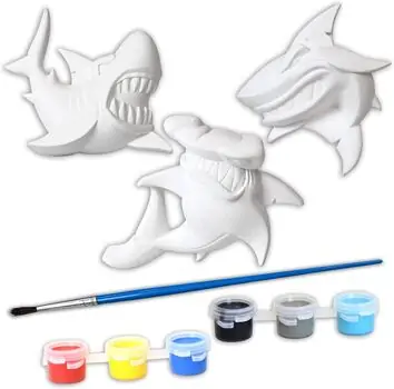 Koopman Plaster Pint Dino Shark - სათამაშო გასაფერადებელი ზვიგენი, 4 image