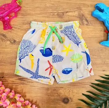 Summer Shorts Underwater World White საზაფხულო შორტი