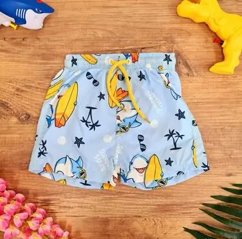 Summer Shorts Surfing Shark Blue საზაფხულო შორტი
