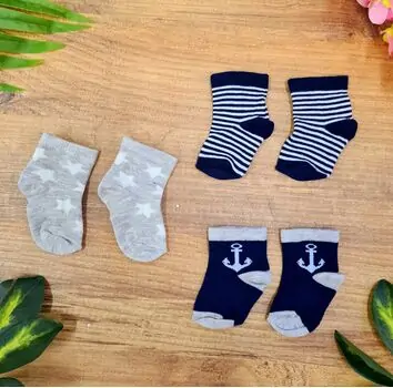 Baby Socks Little Sailor Black საბავშვო წინდები