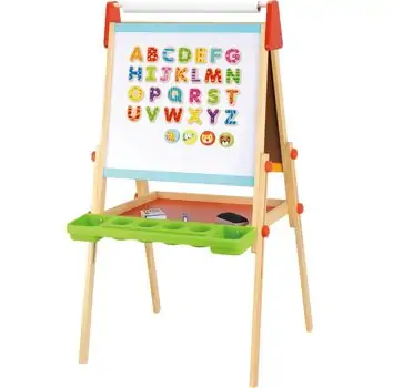 Educational Double Face Wooden Drawing Board - საბავშვო სახატავი ხის ორმხრივი დაფა