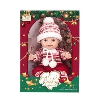 Christmas Newborn Baby doll - სათამაშო ახალშობილი თოჯინა, 2 image