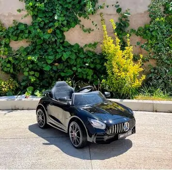 Mercedes Benz AMG HL289 Black - ელექტრო მანქანა ტყავის სავარძლით