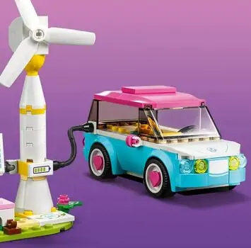 LEGO Friends Olivia's Electric Car Toy 41443, 3 image
