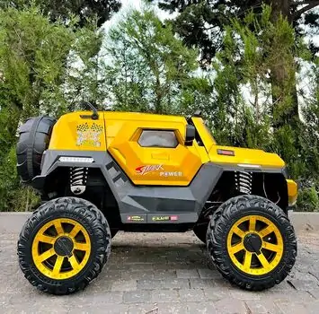Electric Car Painting Gold - ელექტრო მანქანა კაუჩკის საბურავით, 5 image