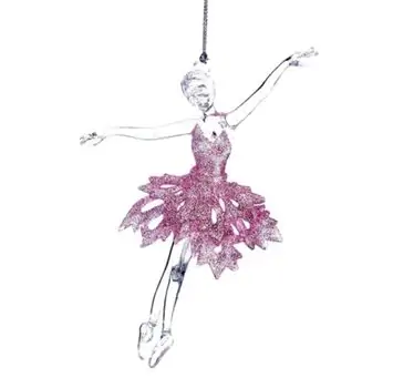 Pink Ballerina Hanging Decoration - ნაძვის ხის სათამაშო, 2 image
