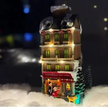 Illuminated Christmas Toy Shop - საახალწლო აქსესუარი განათებით