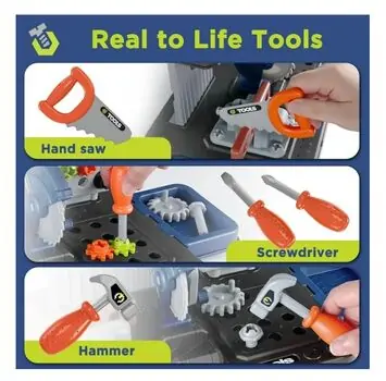 Cool Tool Set And Accessories - საბავშვო ხელსაწყოების ნაკრები, 4 image