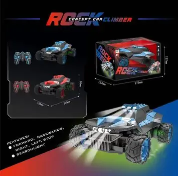 Rock Climber RC Car With Light - სათამაშო დისტანციური მანქანა განათებით, 3 image