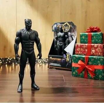 Black Panther Justice League DC Super Hero Figure - შავი პანტერის ფიგურა, 2 image