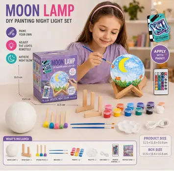 Handmade Moon Lamp Set - მთვარის ლამფის შესაქმნელი ნაკრები
