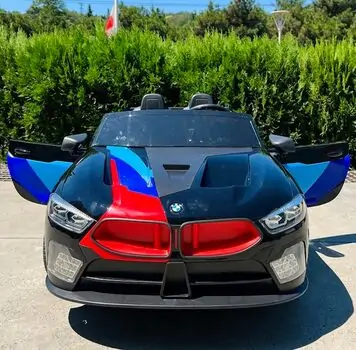 BMW Motorsport Car Painted Black - ელექტრო მანქანა კაუჩუკის საბურავებით, 4 image