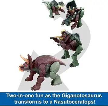 Mattel Jurassic World Fierce Changers - სათამაშო დინოზავრი, 4 image