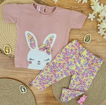 Pretty Rabbit 2 In 1 Set - ჩვილის სამოსის ნაკრები