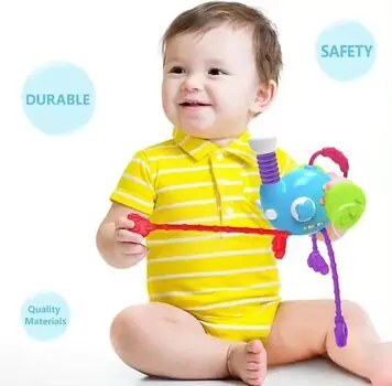 Baby Yard Elephant Sensory Toy - განსავითარებელი სათამაშო სპილო, 7 image