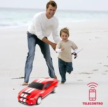 Remote Control Car Red Ford Mustang GT500 - დისტანციურად მართვადი მუსტანგის სათამაშო მანქანა, 9 image