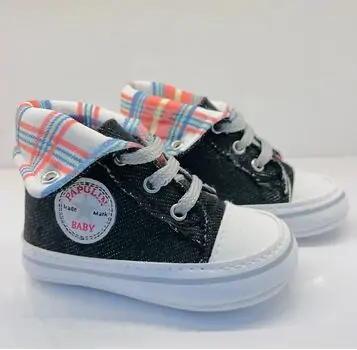 Papulin Baby Shoes 0-12 Months 4286 ჩვილის ფეხსაცმელი BLACK