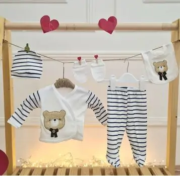 Baby Bear Clothes Set Blue  - საბავშვო ტანსაცმლის ნაკრები