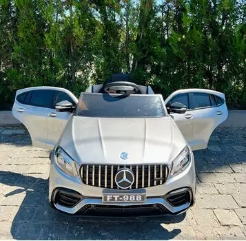 Mercedes Benz Painted Silver - ელექტრო მანქანა კაუჩუკის საბურავებით, 4 image