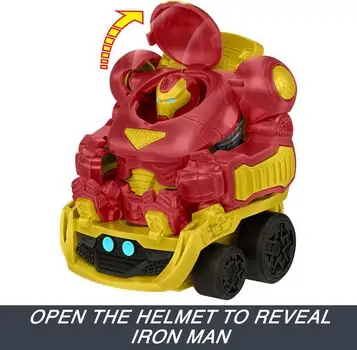 Hot Wheels HRY02 RacerVerse Marvel Hulkbuster Hauler - ჰოთ ვილსის მანქანების ნაკრები, 3 image