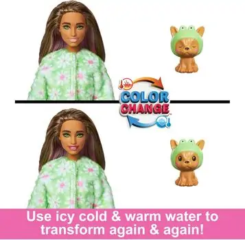 Barbie Cutie Reveal Dolls Cute Costume Series თოჯინა ფერის ტრანსფორმაციით, 7 image