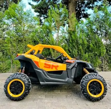 RC Racing Super Car Yellow - ელექტრო მანქანა კაუჩუკის საბურავებით, 4 image
