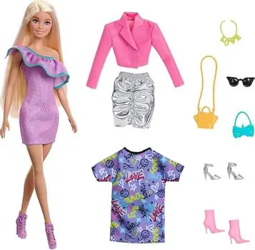 Barbie Doll with Clothes and Accessories - ბარბის თოჯინა აქსესუარებით