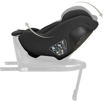 Kikkaboo i-Class Plus i-Size Noir - მანქანის სავარძელი (ქარსითი), 4 image