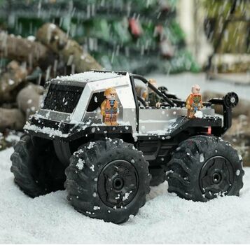 Off-Road Remote Control Silver Stunt Car - სათამაშო დისტანციურად მართვადი ოფ როუდის მანქანა, 7 image
