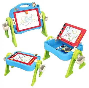 Double Sided Magnetic Board On Stand - საბავშვო ორმხრივი სახატავი დაფა, 5 image