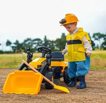 Pilsan 07 318 Active Pedal Operated Tractor With Loader And Trailer - საბავშვო ტრაქტორი მისაბმელით, 2 image
